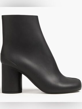 NIB Maison Martin Margiela Black tabi rubber Ankle Boots